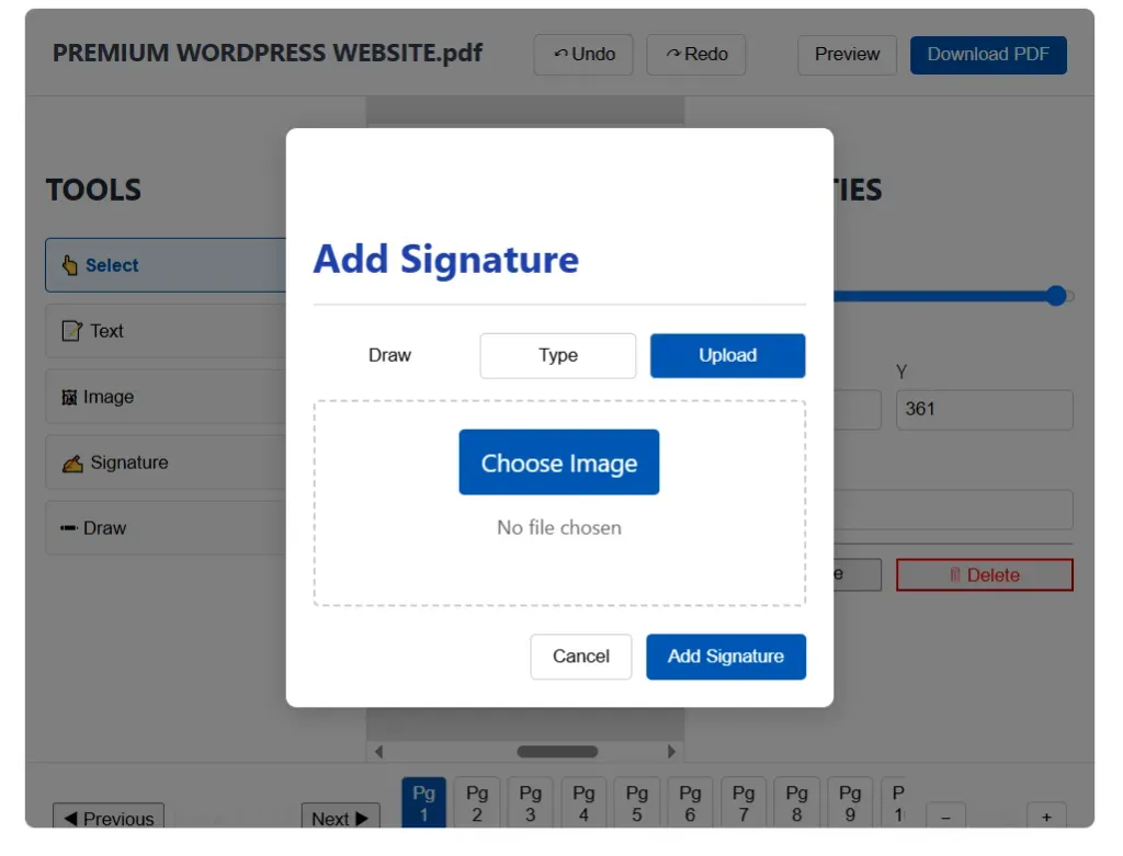 Add Digital Signature to PDF Online