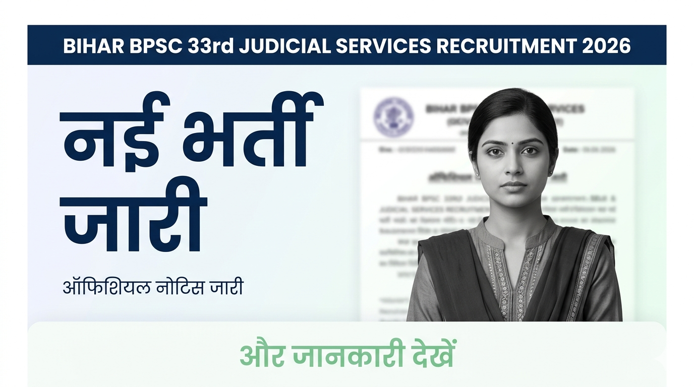 Bihar BPSC 33rd Judicial Services