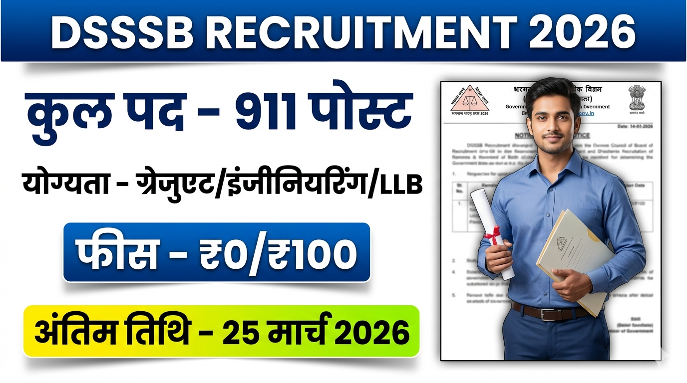 DSSSB Recruitment 2026