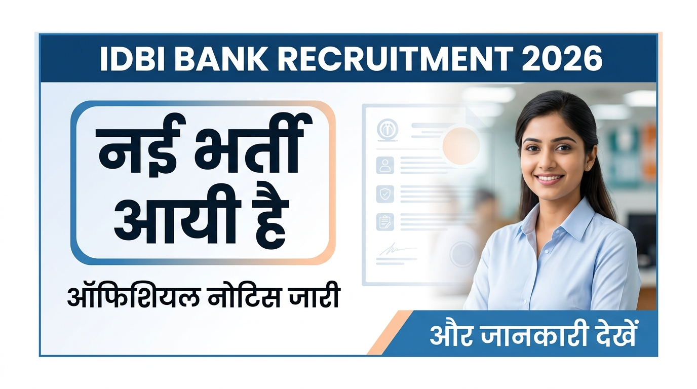 IDBI Bank Recruitment 2026