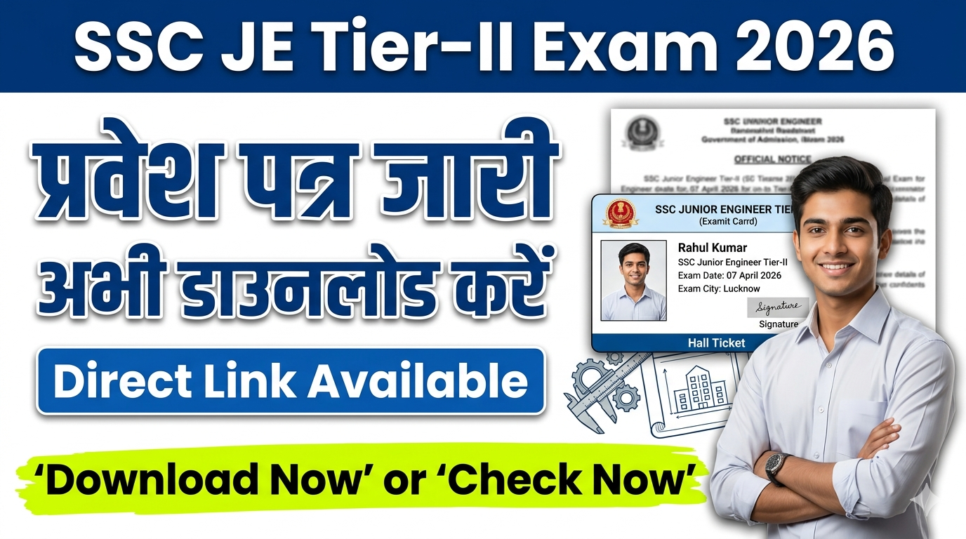 SSC JE Tier-II Admit Card 2026