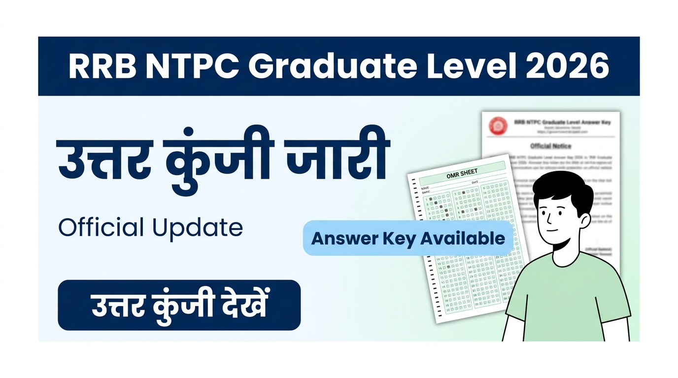 RRB NTPC Graduate Level Answer Key 2026