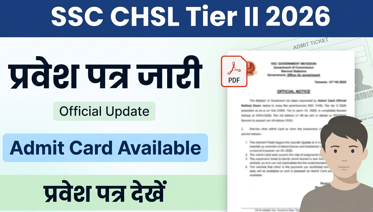 SSC CHSL Tier II Admit Card 2026