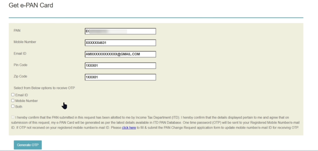 Pan Card Download NSDL Protean Method