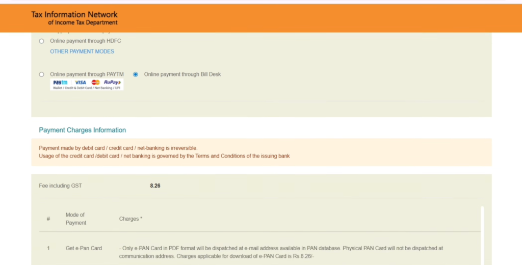 Pan Card Download NSDL Protean Method