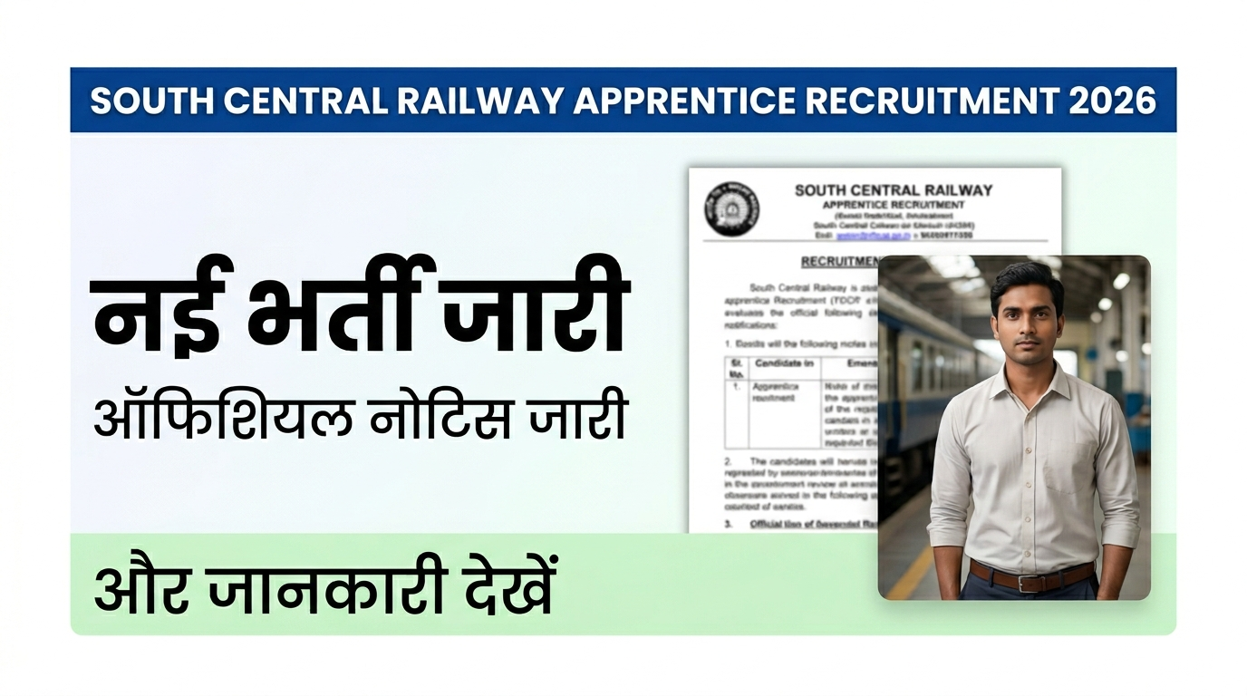 South Central Railway Apprentice Recruitment 2026
